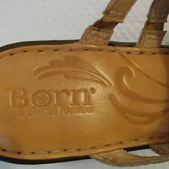 Born Women's Gold Heeled Sandals 7 - Picture 8 of 8
